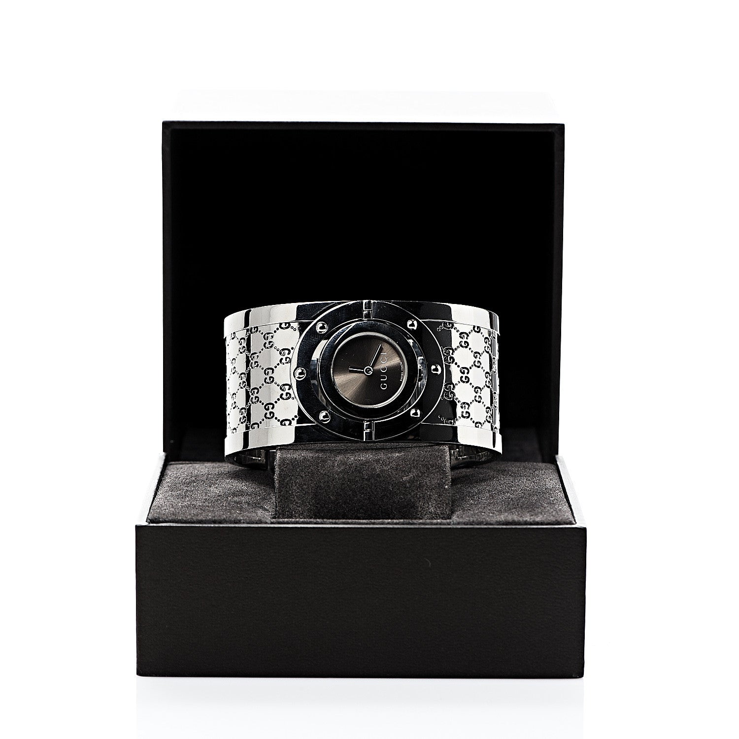 Gucci Stainless Steel 33mm Twirl Quartz Watch Brown 6 of 6