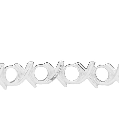Tiffany Sterling Silver Paloma Picasso Love & Kisses Bangle Bracelet 2 of 3