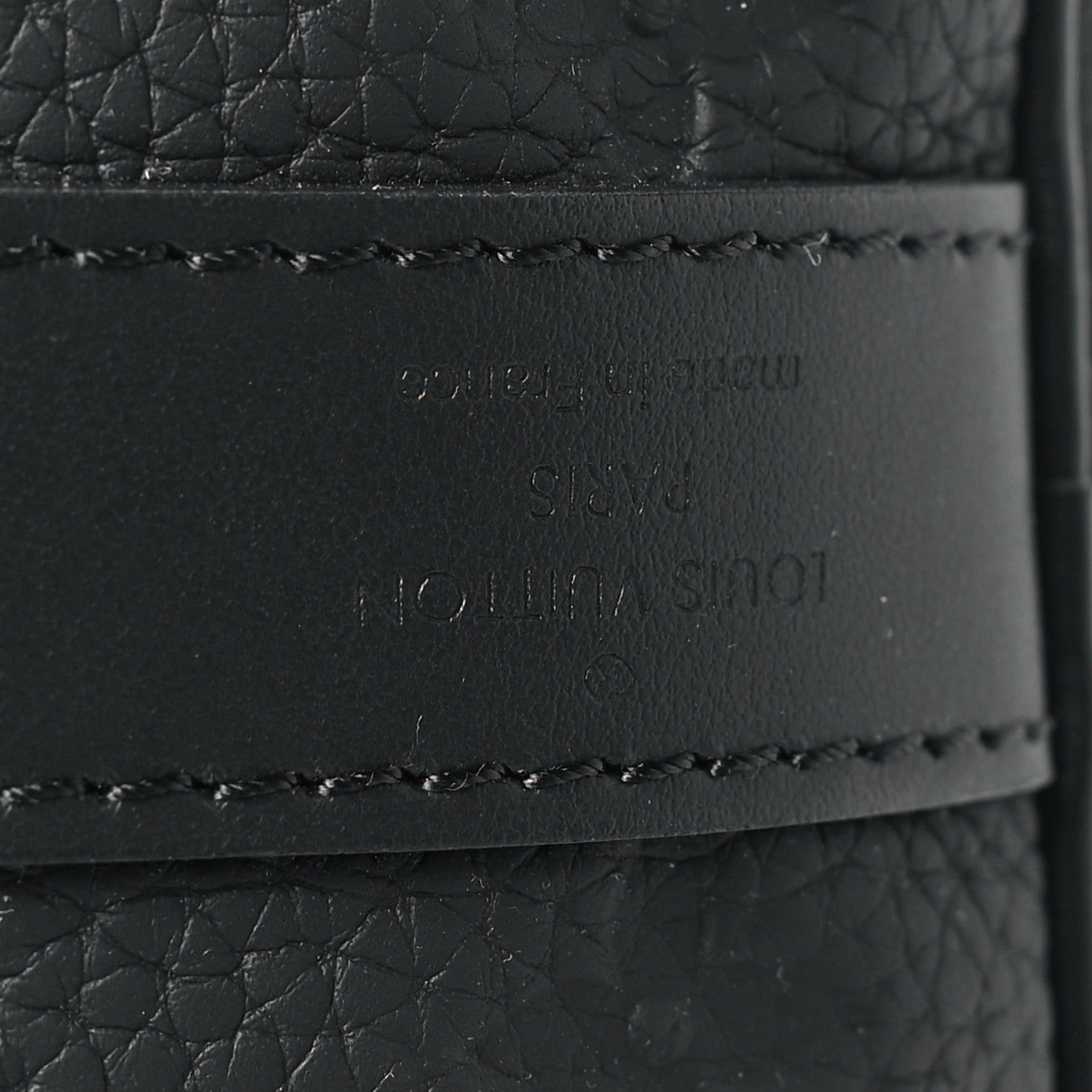 Louis Vuitton Monogram Taurillon Keepall Bandouliere 35 Black 6 of 9