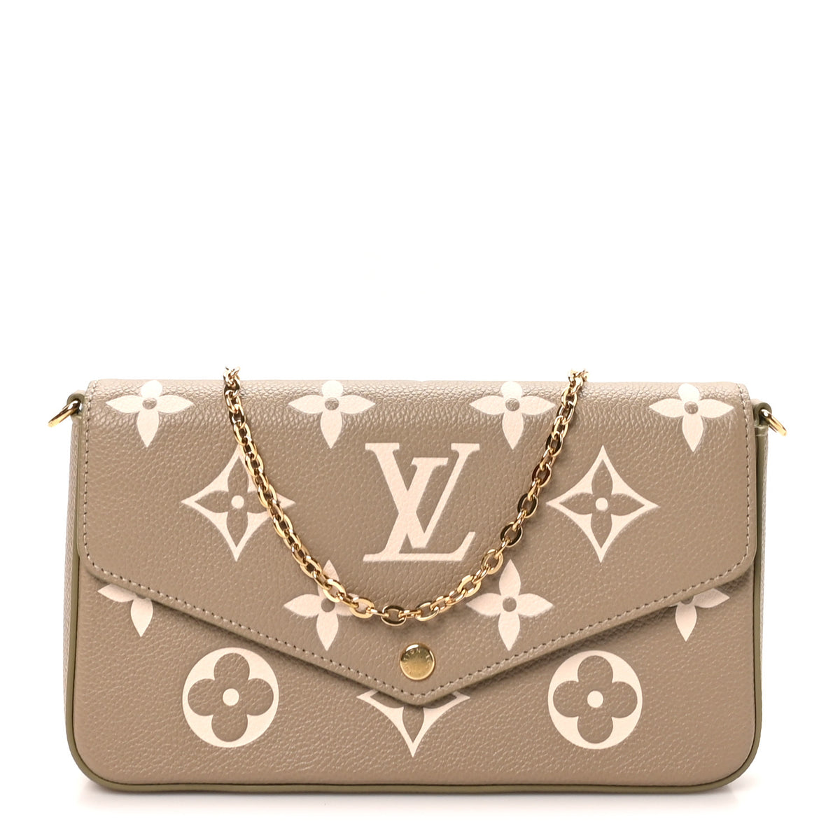 Empreinte Monogram Giant Felicie Pochette Khaki Creme