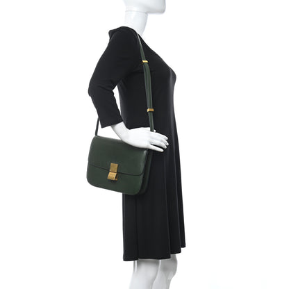 Celine Box Calfskin Classic Box Medium Flap Bag Forest 2 of 14