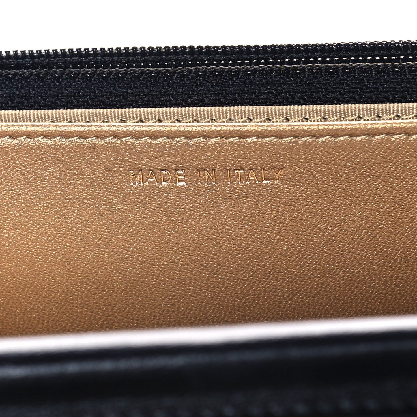 Lambskin Quilted CC Pearl Crush Wallet on Chain WOC Black