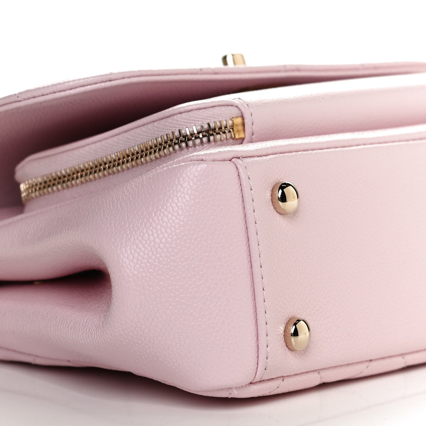 Caviar Quilted Small Business Affinity Flap Light Pink
