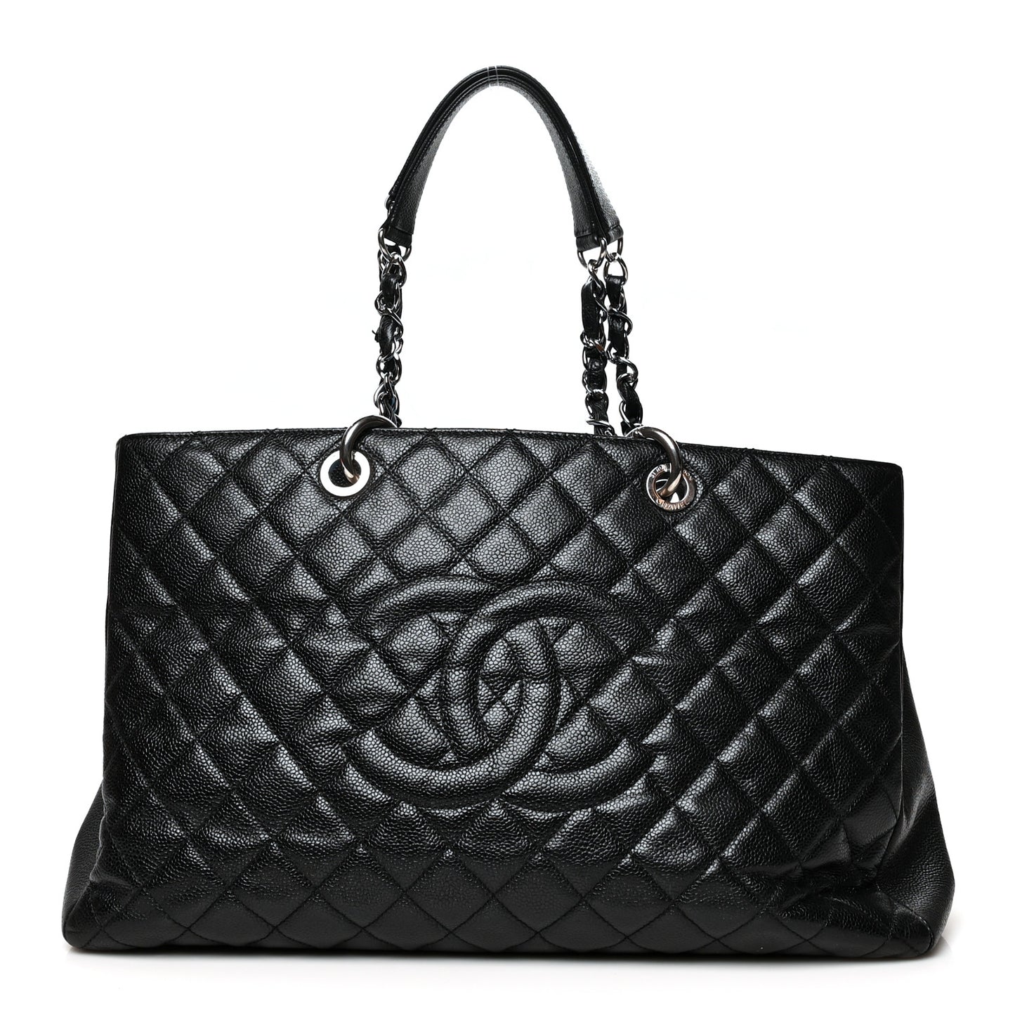 Caviar Quilted XL Grand Shopping Tote GST Black