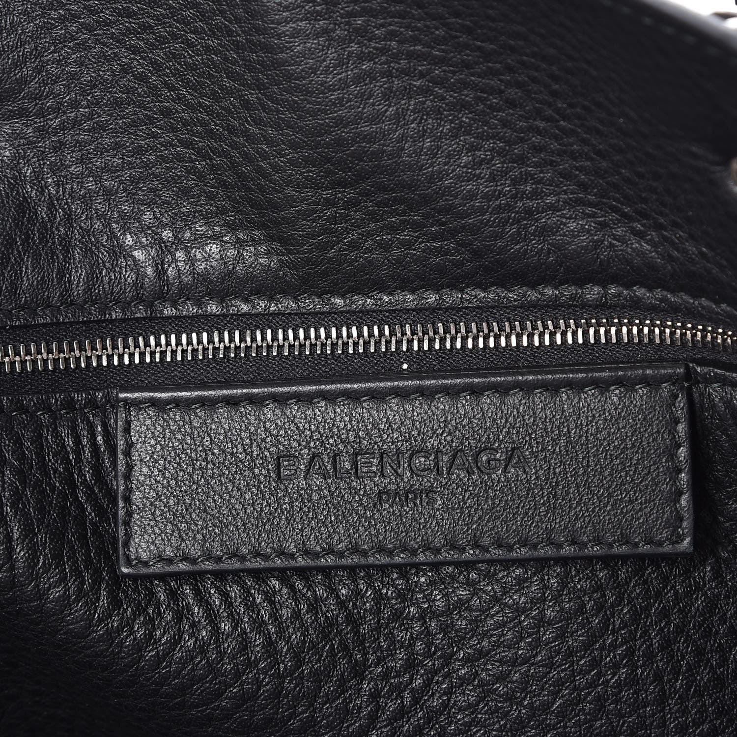Balenciaga Veau Papier B4 Zip Around Tote Black 7 of 8