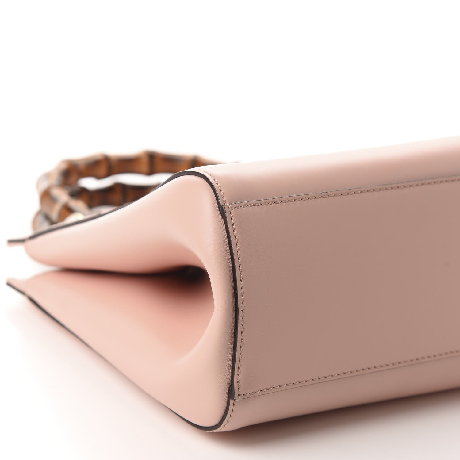 Gucci Nappa Bamboo Small Nymphaea Top Handle Bag Perfect Pink 6 of 12