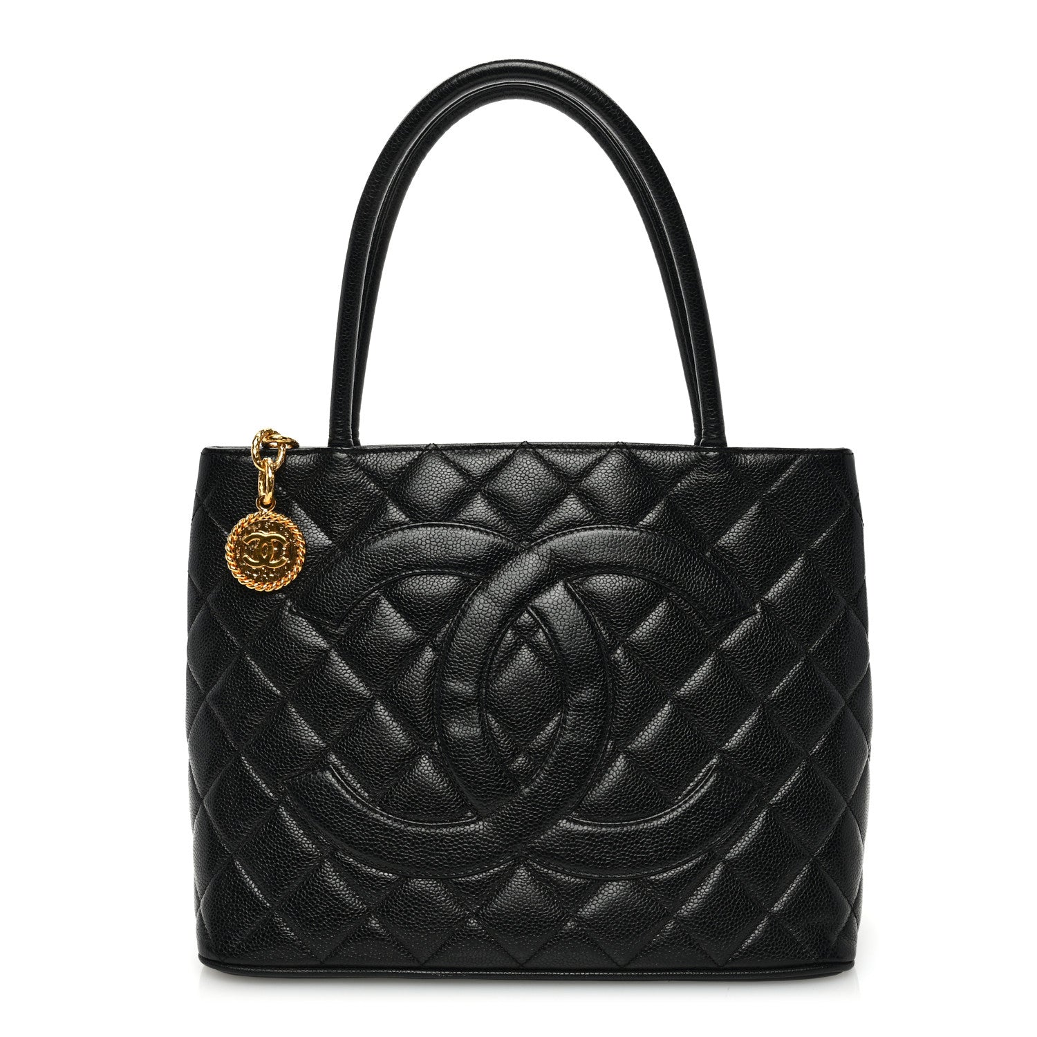 Chanel Caviar Quilted Medallion Tote Black 1 of 10