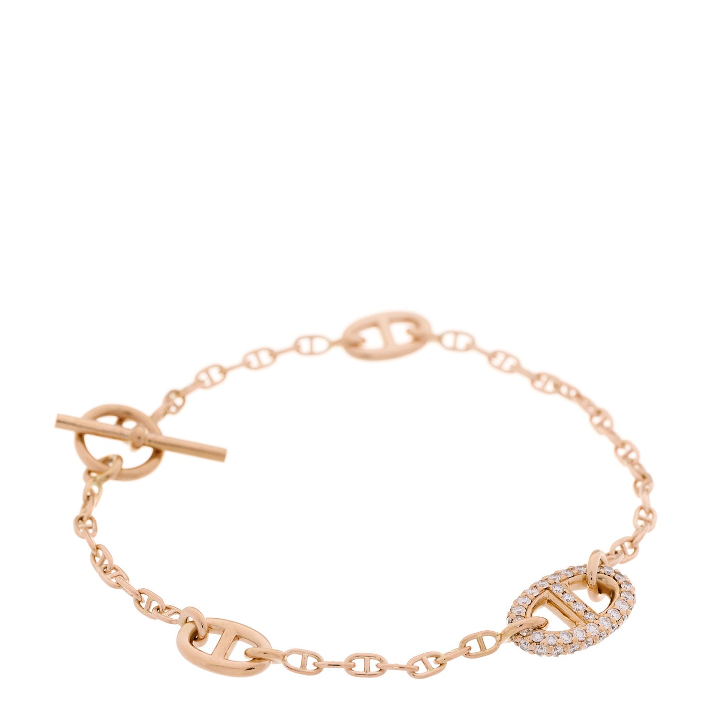 18K Rose Gold Diamond PM Farandole Bracelet ST