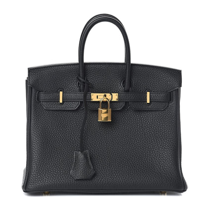 Hermes Togo Birkin 25 Black 1 of 7