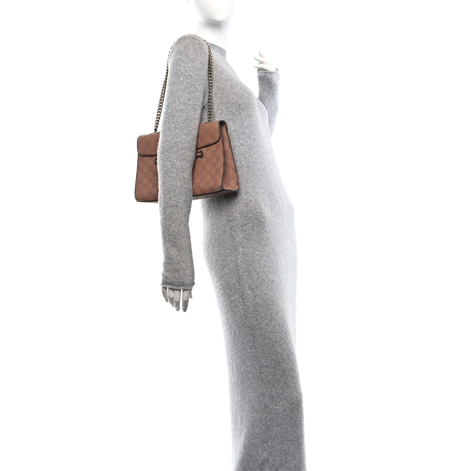 Gucci Guccissima Medium Emily Chain Shoulder Bag Camelia 2 of 10