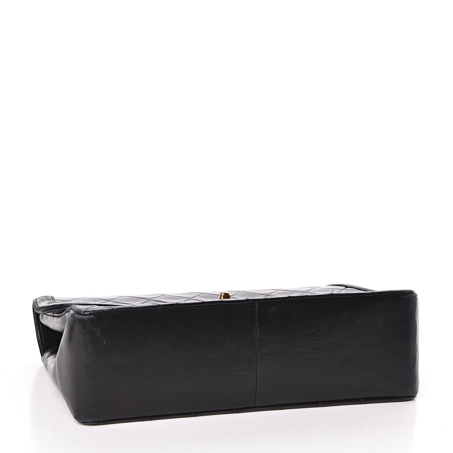 Lambskin Quilted Medium Single Flap Black