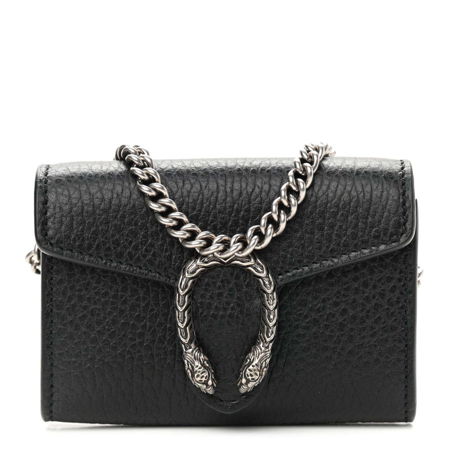 Calfskin Dionysus Coin Purse Black