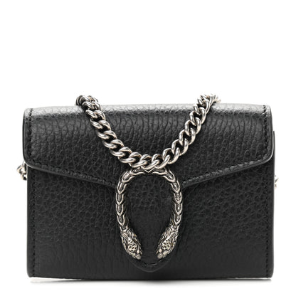 Gucci Calfskin Dionysus Coin Purse Black 1 of 8