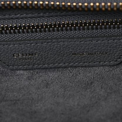 Celine Baby Drummed Calfskin Micro Luggage Kohl 6 of 11