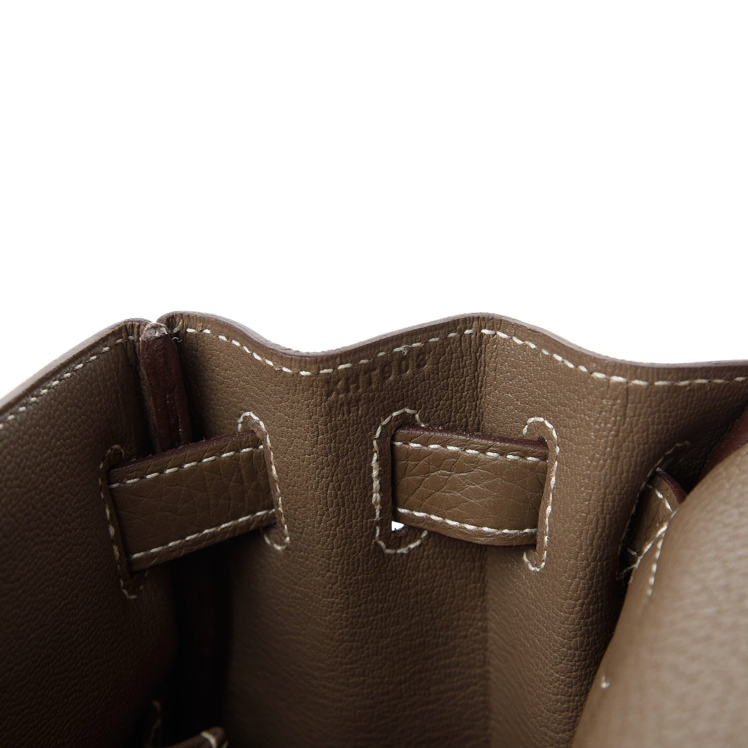 Hermes Taurillon Clemence Kelly Retourne 28 Etoupe 8 of 10