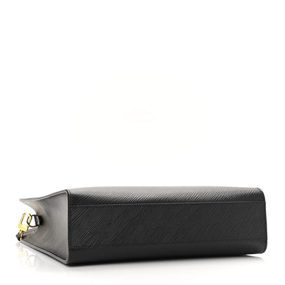 Louis Vuitton Epi Sac Plat PM Black 3 of 8