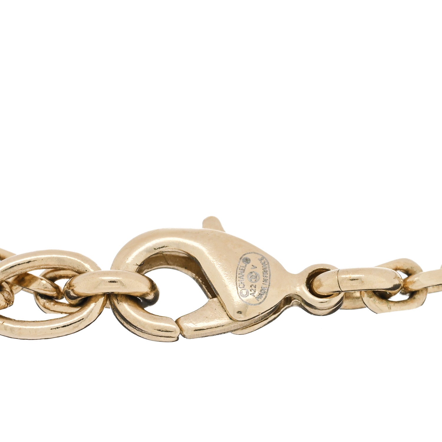 Chanel Pearl CC Chain Anklet Gold 3 of 3
