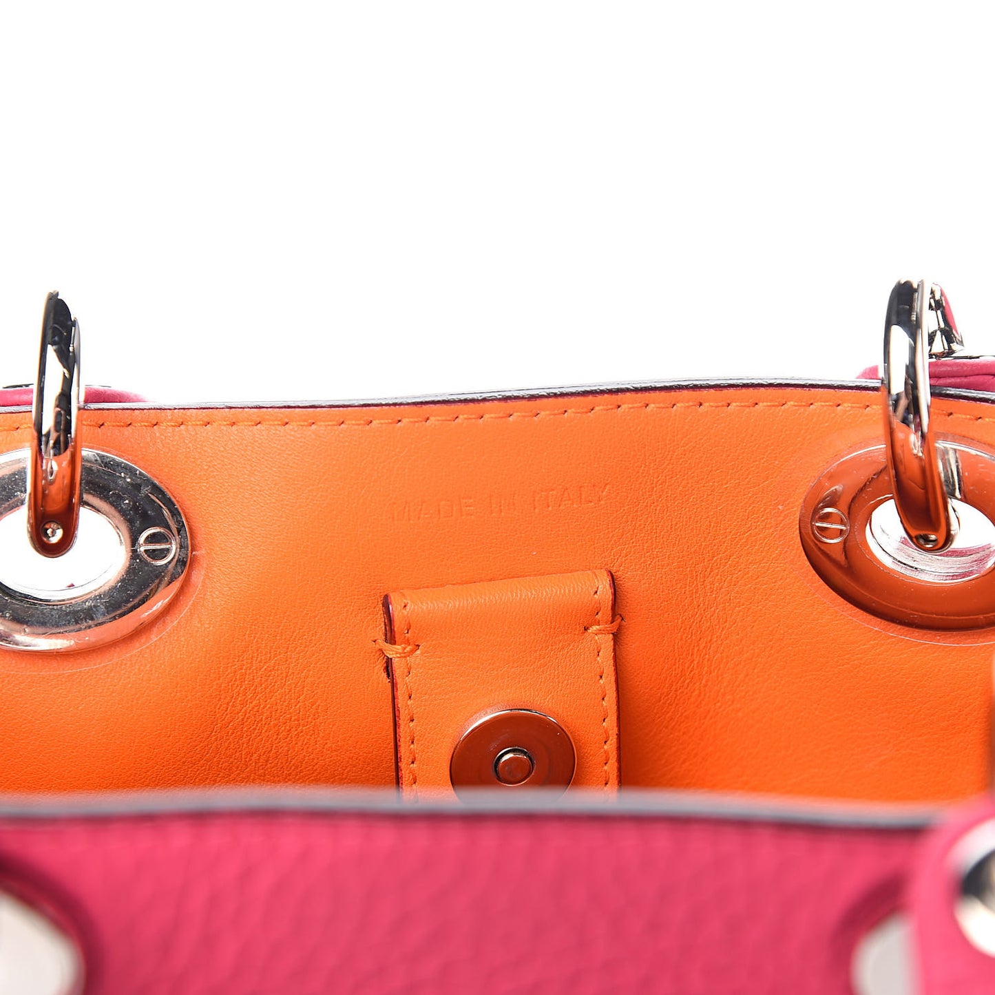 Bullcalf Small Diorissimo Tote Pink Red