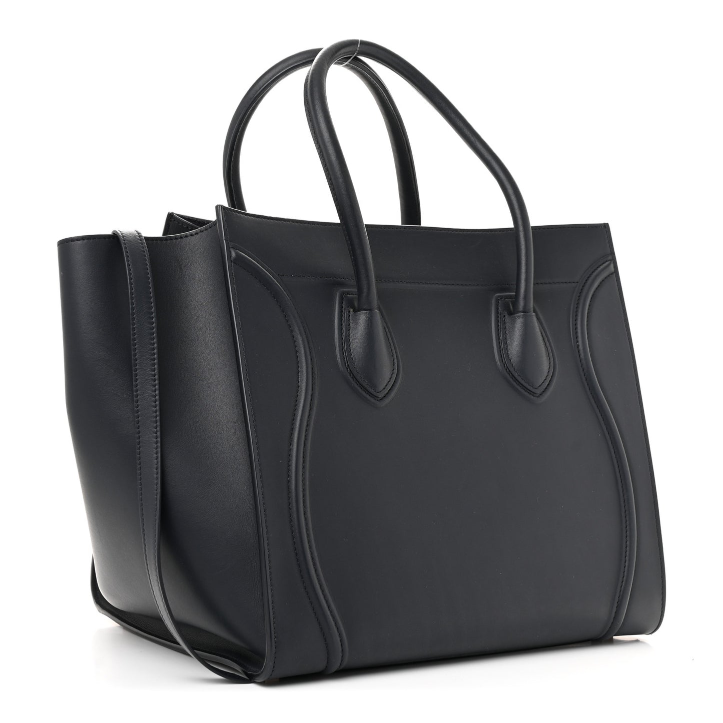 Supple Calfskin Medium Phantom Luggage Navy Blue