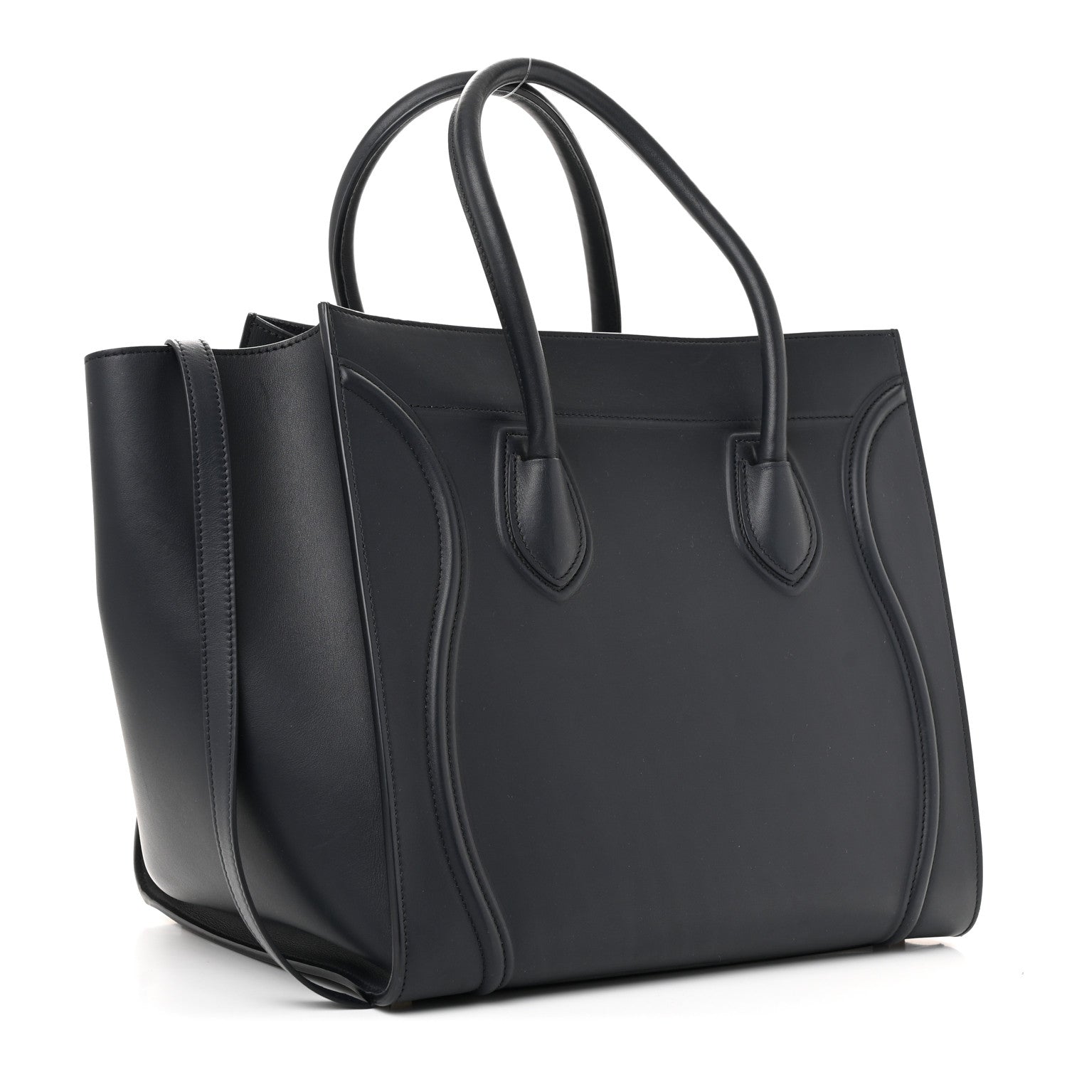 Celine Supple Calfskin Medium Phantom Luggage Navy Blue 3 of 12