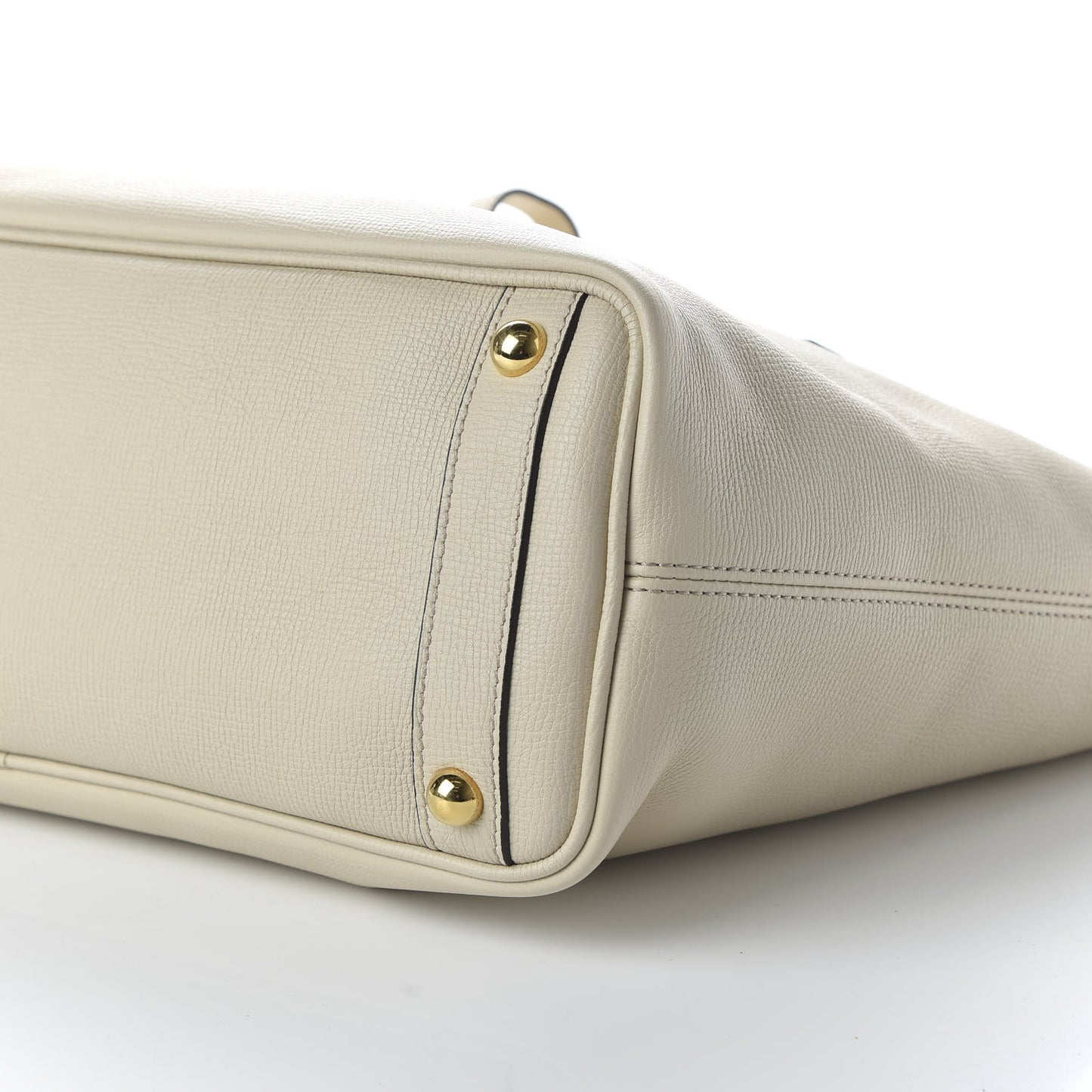 Grainy Calfskin Medium Honeybrook Tote Limestone