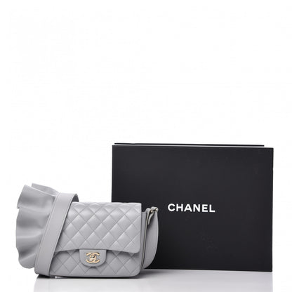 Chanel Calfskin Quilted Bolero De Chanel Flap Bag Grey 18 of 19