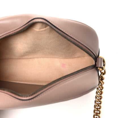 Gucci Calfskin Matelasse Small GG Marmont Chain Shoulder Bag Porcelain Rose 5 of 11