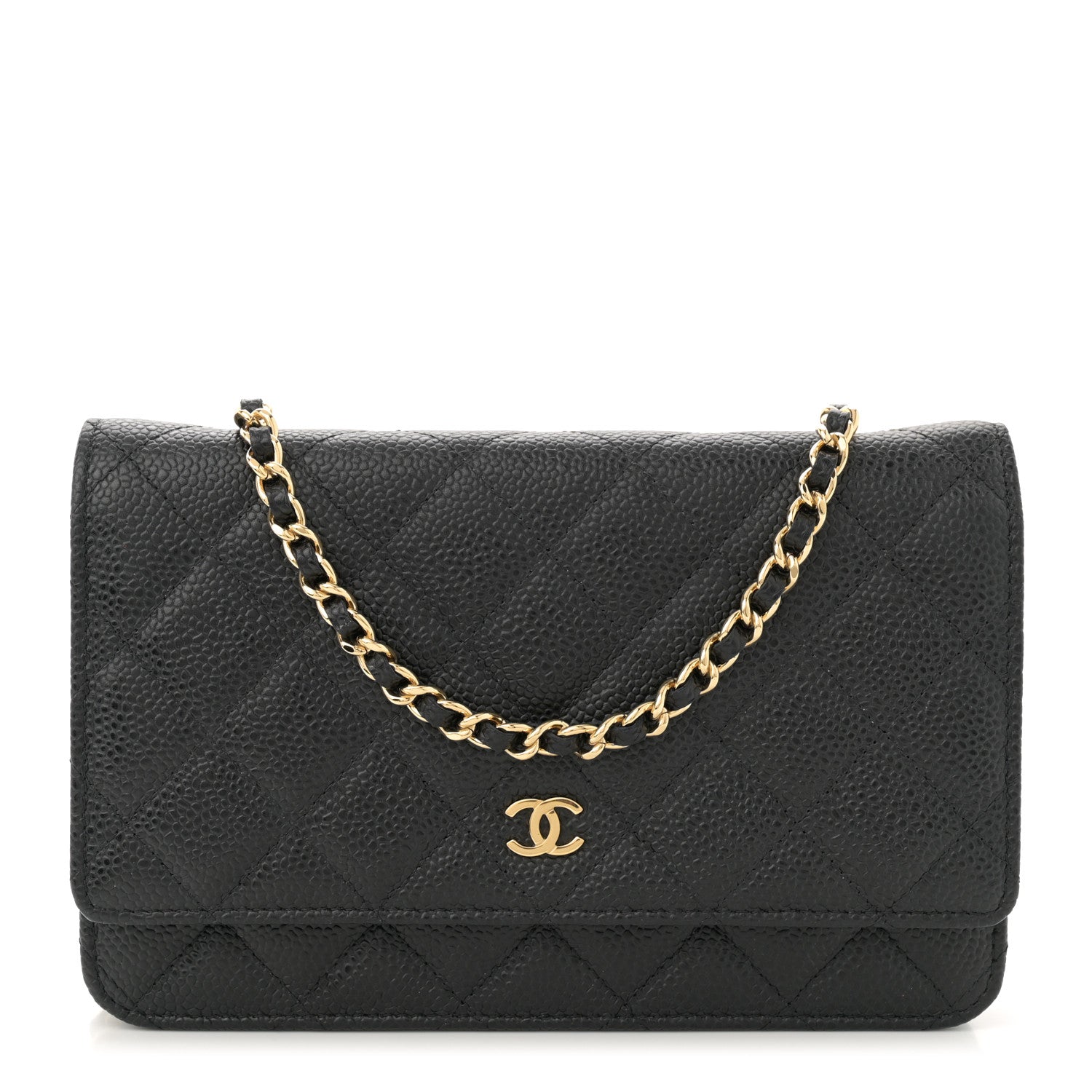 Chanel Caviar Quilted Wallet on Chain WOC Black 1 of 11