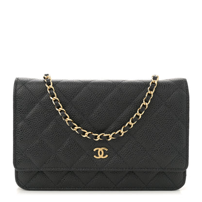 Chanel Caviar Quilted Wallet on Chain WOC Black 1 of 11