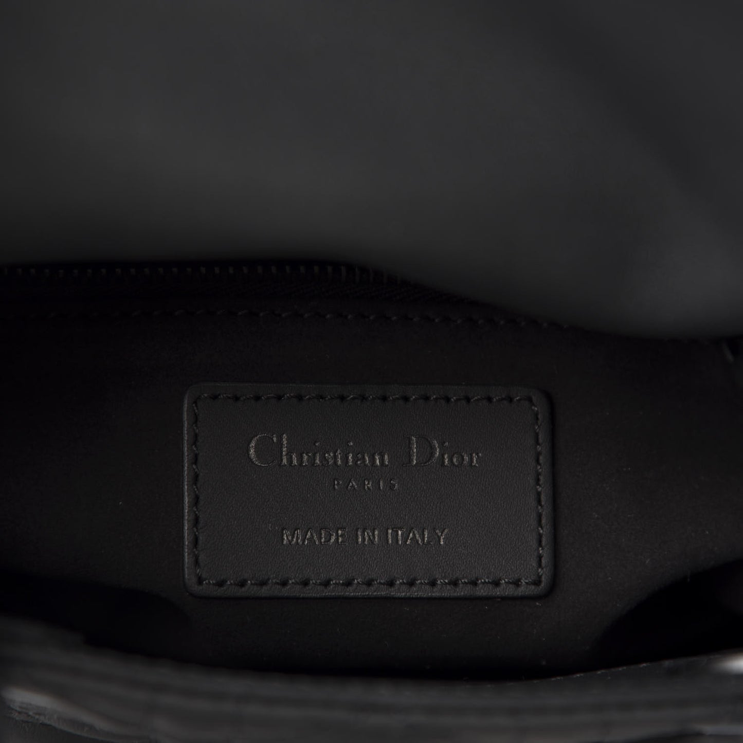 Ultra Matte Calfskin Cannage Mini Lady Dior Black