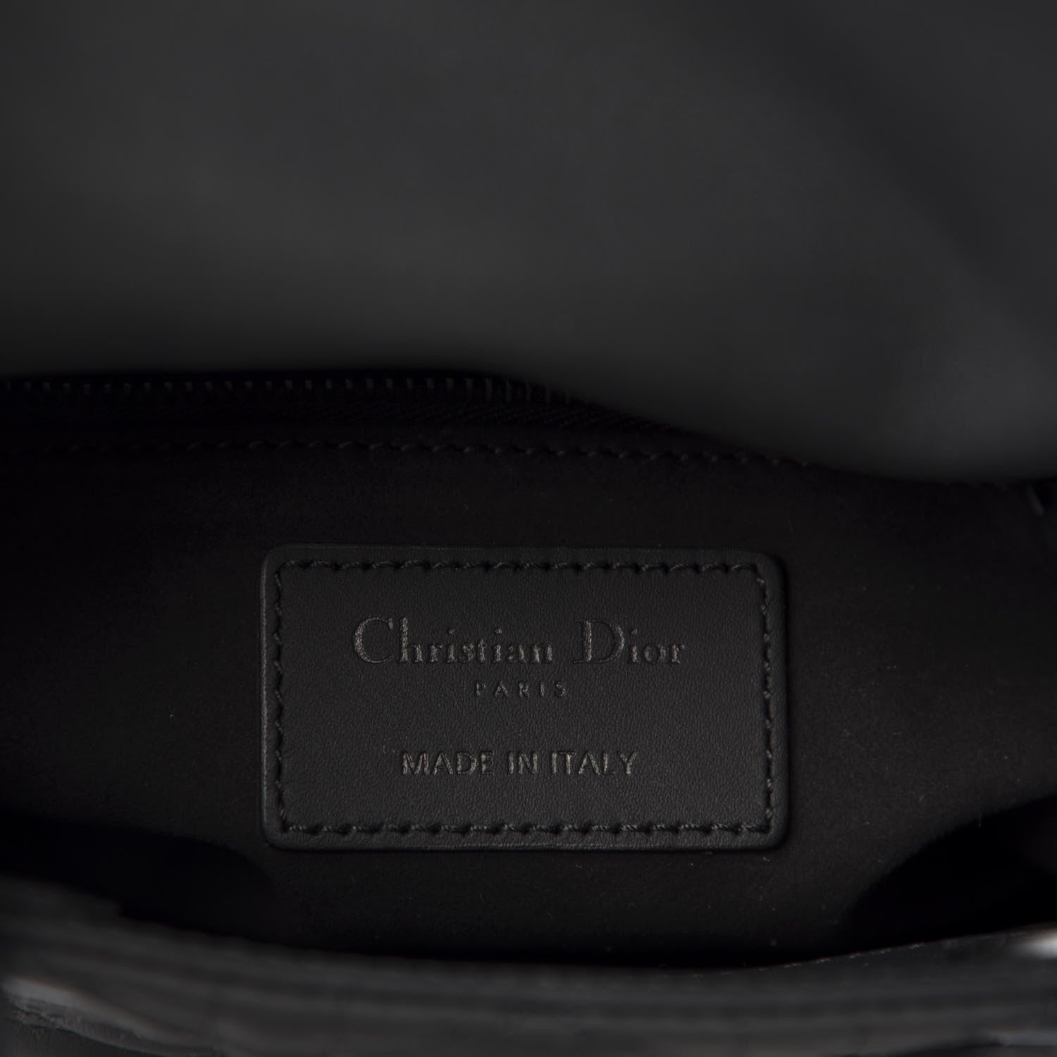 Christian Dior Ultra Matte Calfskin Cannage Mini Lady Dior Black 8 of 11