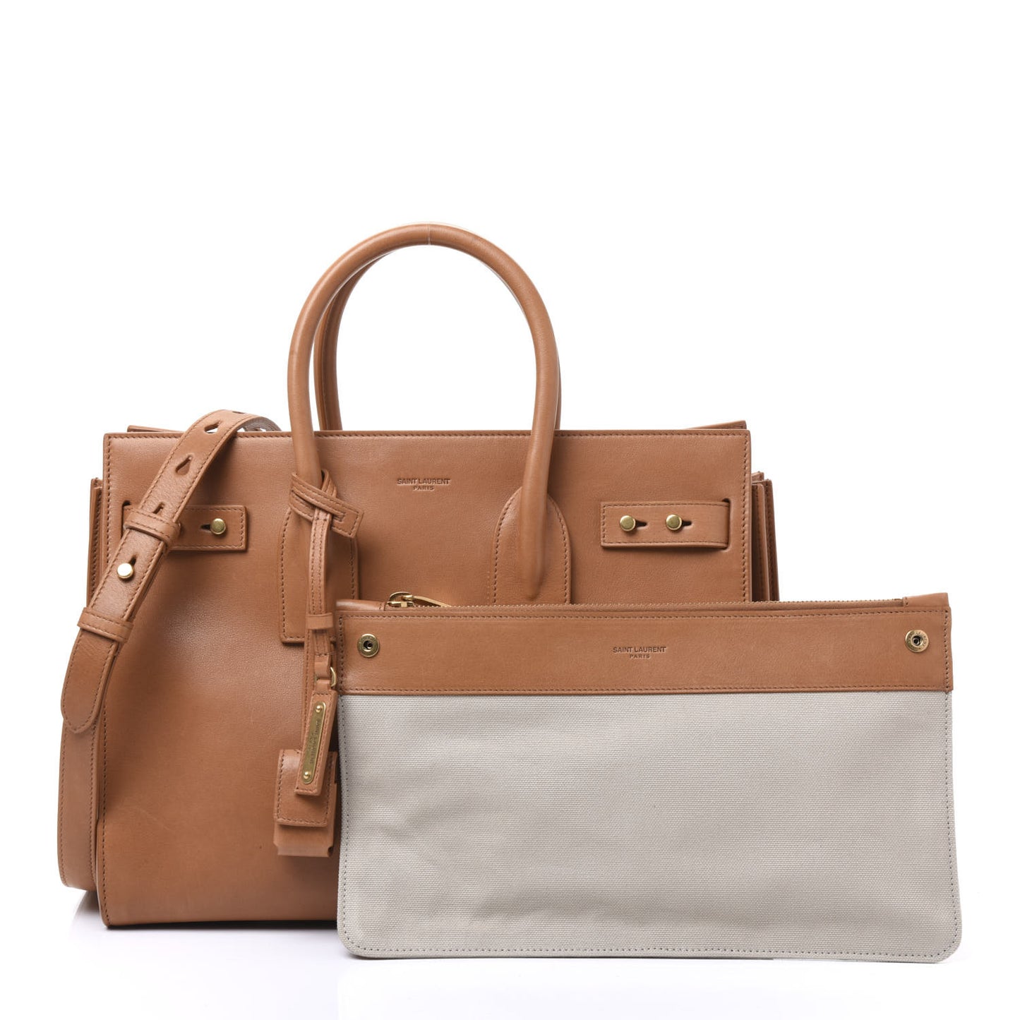 Smooth Calfskin Small Supple Sac De Jour Tan
