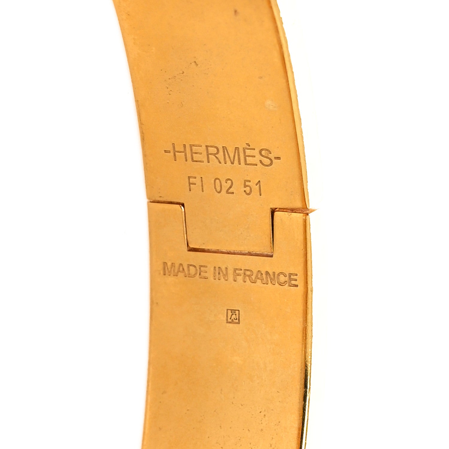 Hermes Enamel Narrow Clic Clac H Bracelet PM Marron Glace 5 of 5