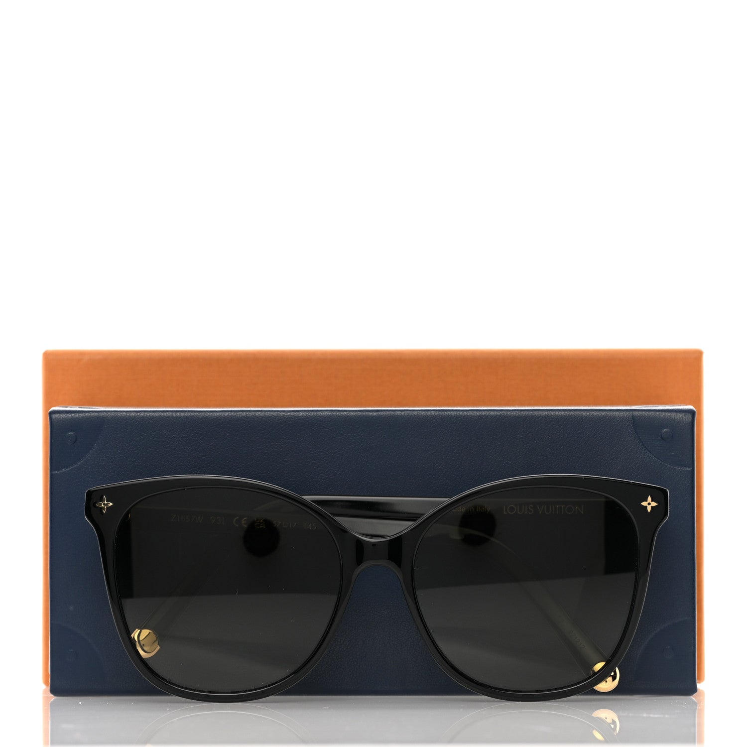 Louis Vuitton Acetate My Monogram Light Cat Eye Sunglasses Z1657W Black 7 of 7