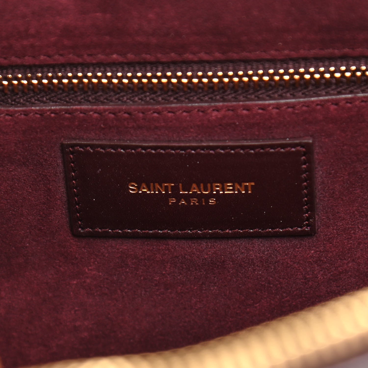 Saint Laurent Calfskin Classic Duffle 6 Amarena 9 of 17