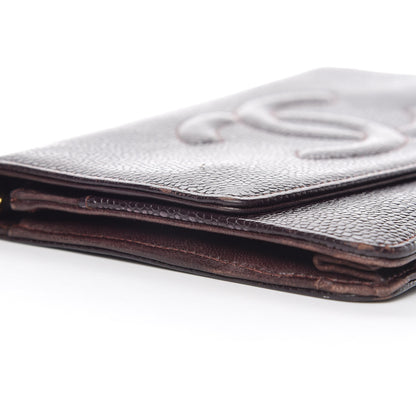 Chanel Caviar Timeless CC Wallet On Chain WOC Burgundy 11 of 14