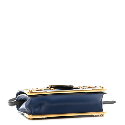 Prada City Calf Saffiano Astrology Cahier Bag Bluette Black 4 of 9