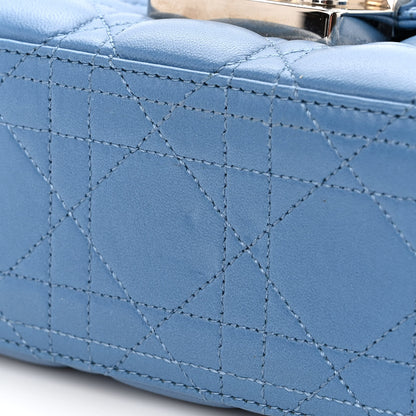 Christian Dior Lambskin Cannage Medium Miss Dior Flap Blue 10 of 11