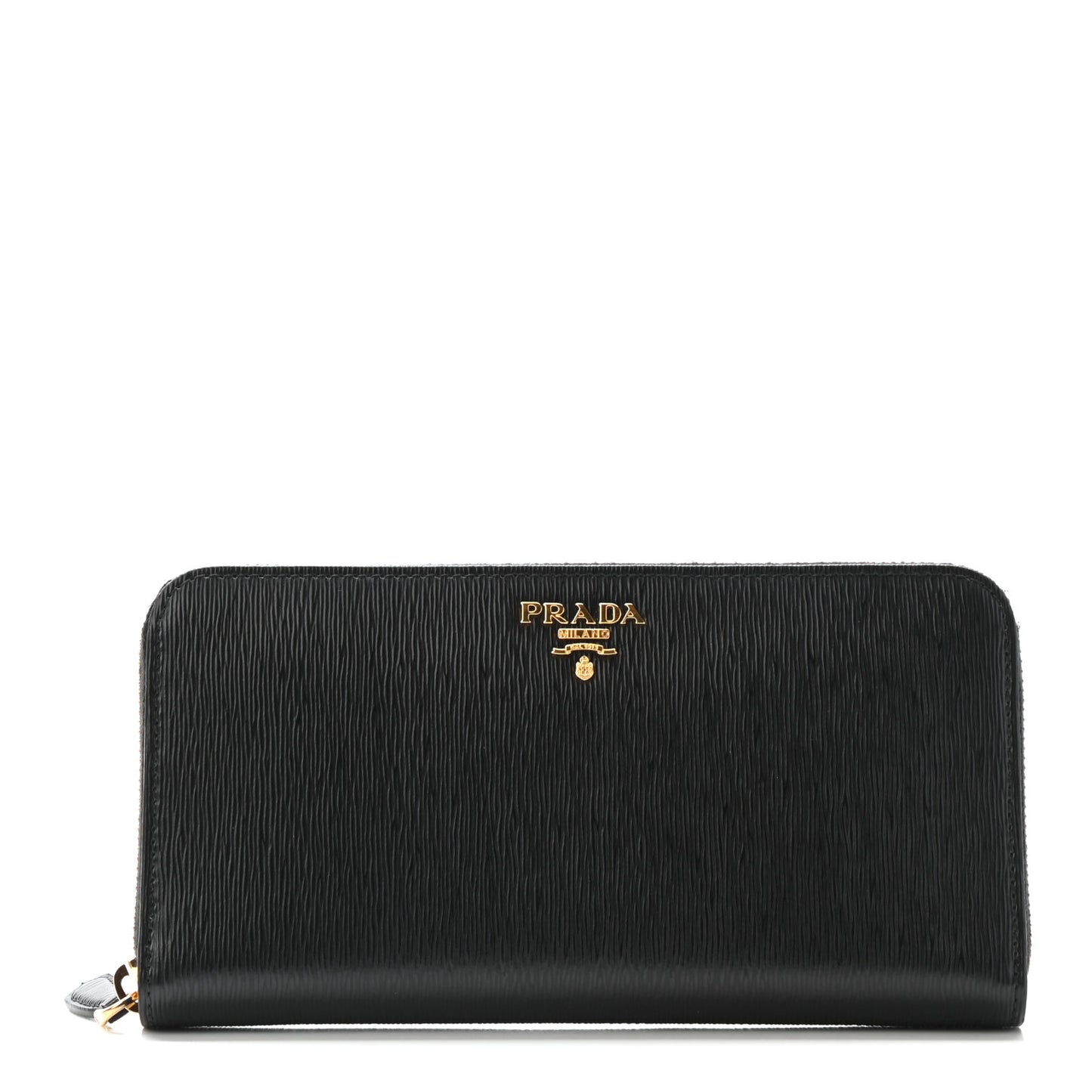Vitello Move Zip Around Wallet Black