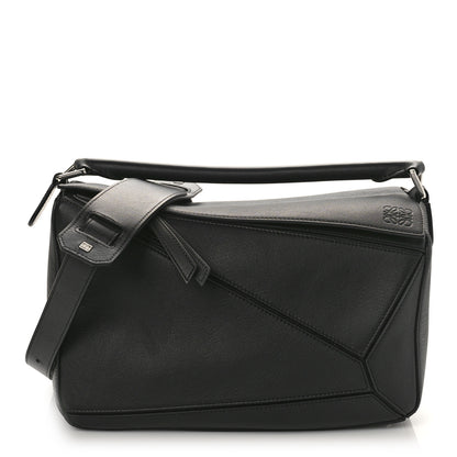 Loewe Calfskin Medium Puzzle Bag Black 1 of 9
