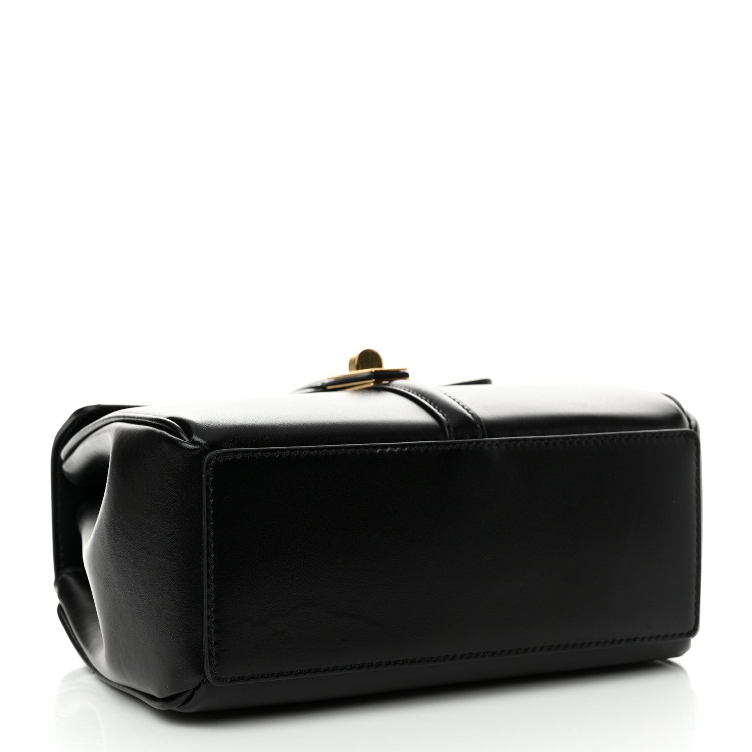 Celine Satinated Calfskin Mini 16 Top Handle Bag Black 4 of 12