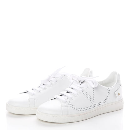 Valentino Garavani Calfskin Womens Backnet Sneakers 38.5 White 3 of 8