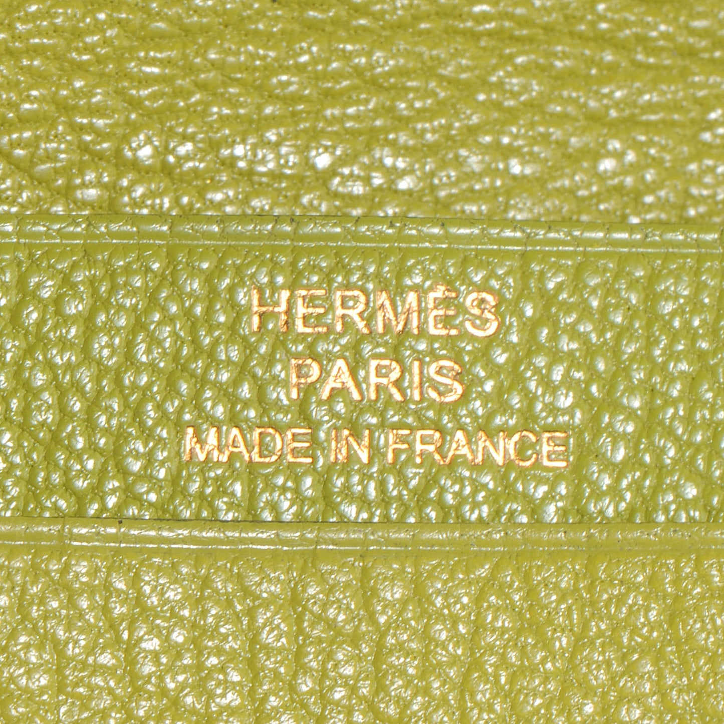 Chevre Bearn Card Case Wallet Vert Anis