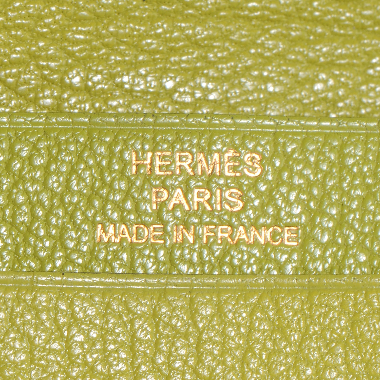 Hermes Chevre Bearn Card Case Wallet Vert Anis 6 of 9