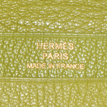 Hermes Chevre Bearn Card Case Wallet Vert Anis 6 of 9