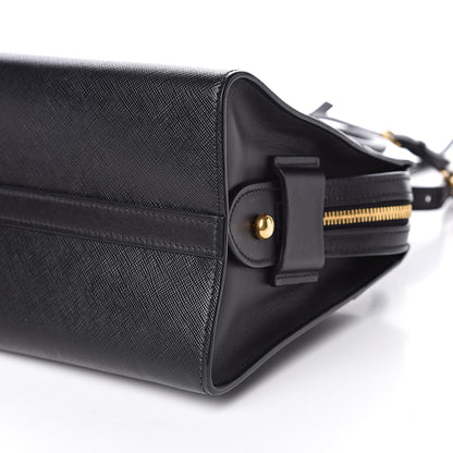 Prada Saffiano City Calfskin Small Esplanade Tote Black 9 of 9