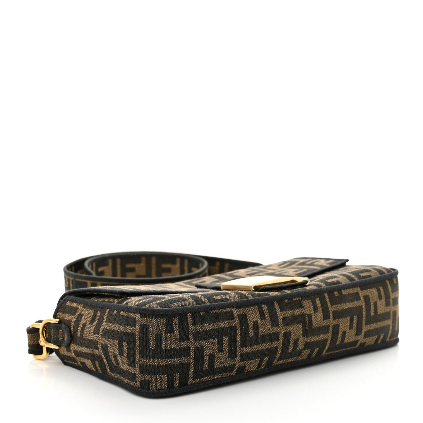 Fabric Jacquard FF 1974 Medium Baguette Tobacco Moro Black