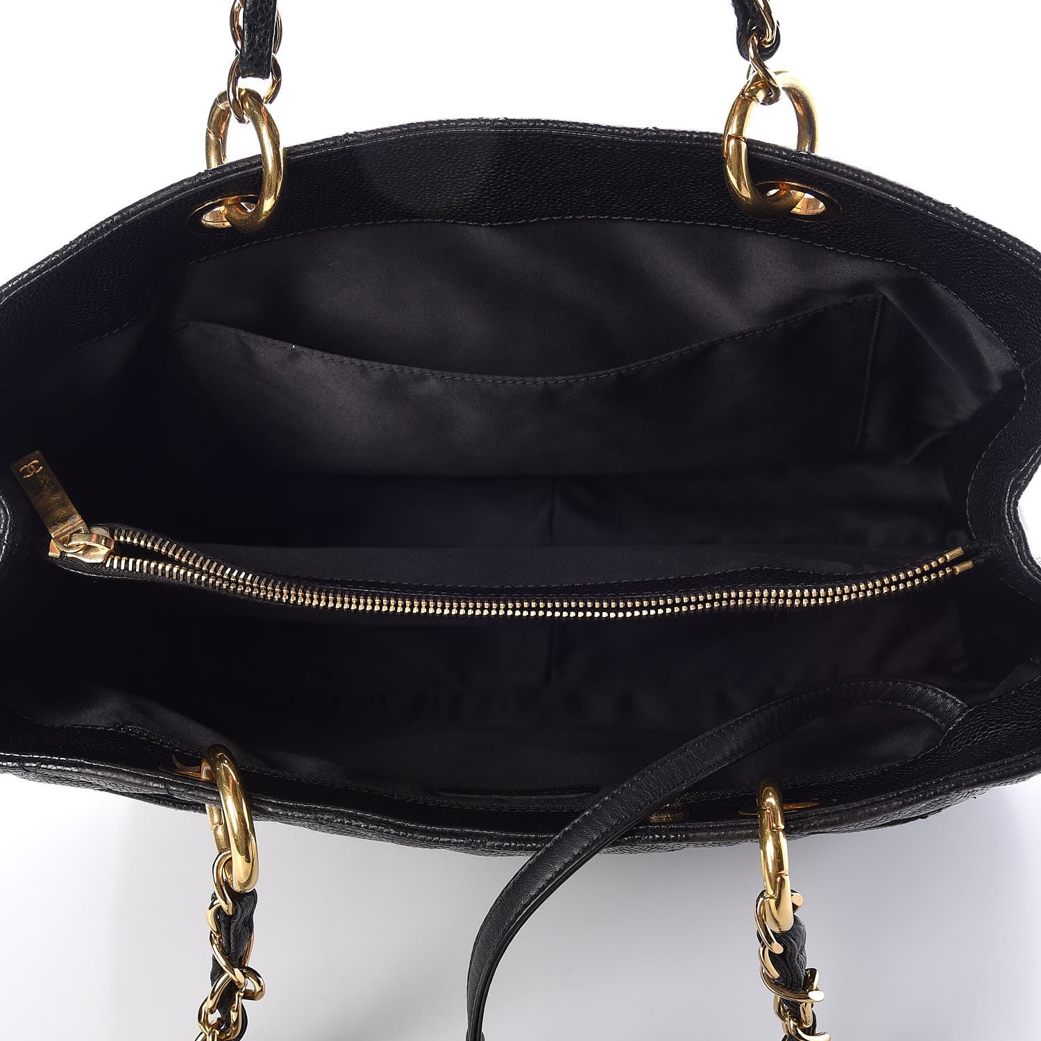 Chanel Caviar Quilted Grand Shopping Tote GST Black 5 of 9