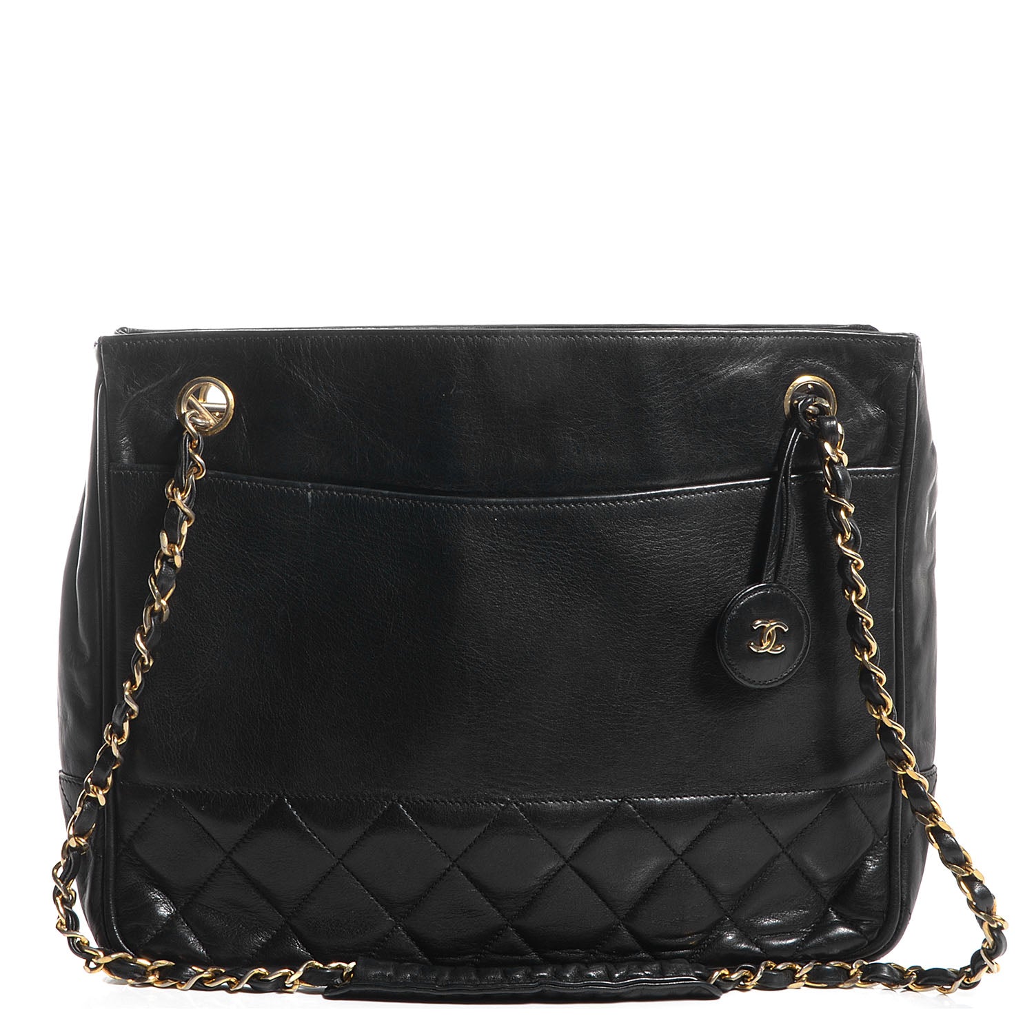 Chanel Lambskin Quilted Shoulder Bag Black 1 of 8