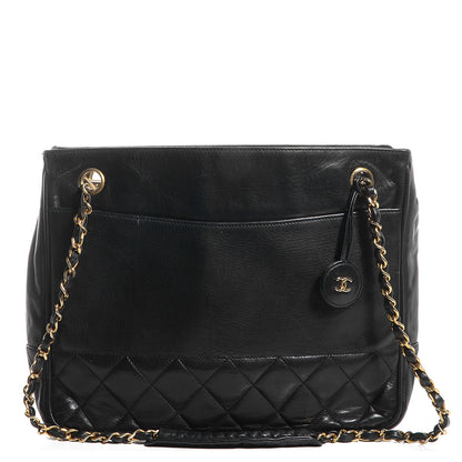 Chanel Lambskin Quilted Shoulder Bag Black 1 of 8
